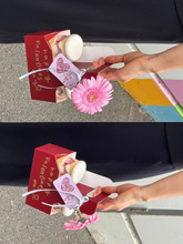 Load image into Gallery viewer, Strawberry Cups with Pink Flowers