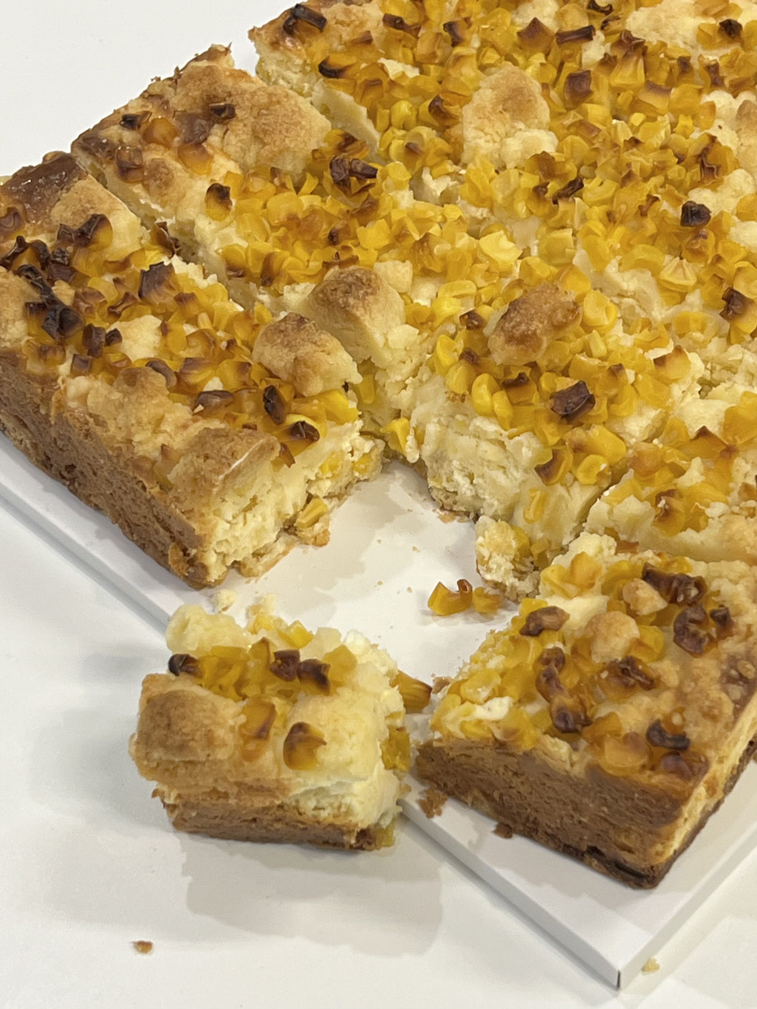 Sweet Corn Cheese Crumbles